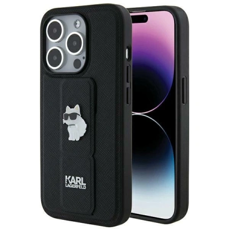 KARL LAGERFELD ETUI HARDCASE DO IPHONE 14 PRO MAX 6,7 GRIPSTAND SAFFIANO