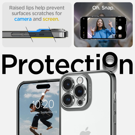 SPIGEN ETUI OPTIK CRYSTAL DO IPHONE 14 PRO MAX Z OCHRONĄ ZAGIĘĆ I ZARYSOWAŃ