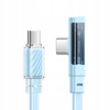 MCDODO KABEL USB-C KĄTOWY SZYBKIE ŁADOWANIE USB TYP C 3A 65W NIEBIESKI 2M