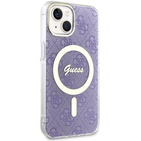Etui Guess GUHMP14MH4STU na iPhone 14 Plus 6.7" purpurowy/purple hardcase 4G MagSafe