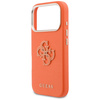 Etui Guess FW Resin Logo do iPhone 17 Pro pomarańczowy
