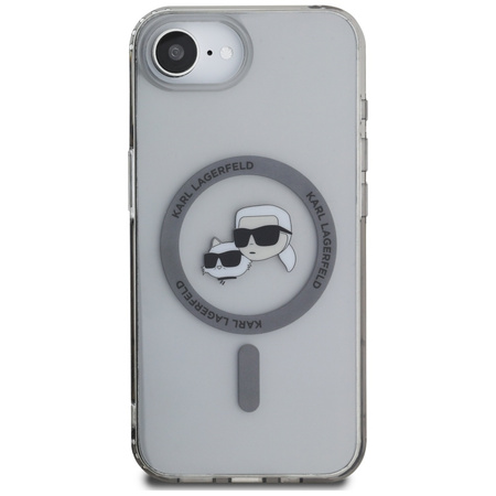 KARL LAGERFELD ETUI IML METAL KARL & CHOUPETTE HEADS DO MAGSAFE DO IPHONE