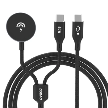 DUDAO ŁADOWARKA INDUKCYJNA 2 W 1 DO APPLE WATCH 7 8 9 PD60W USB-C SZYBKOŚĆ