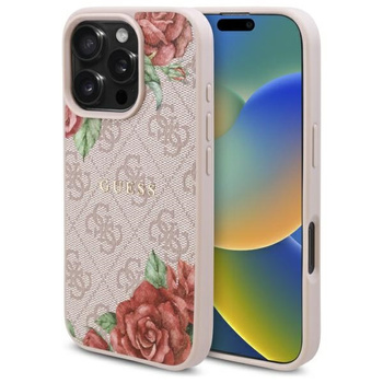 GUESS ETUI HARDCASE DO IPHONE 16 PRO MAX 6.9 Z PRINTEM 4G FLOWERS