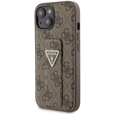 GUESS CASE DO IPHONE 15 14 13 6.1 HARDCASE GRIP STAND 4G Z TRIANGLE STRASS