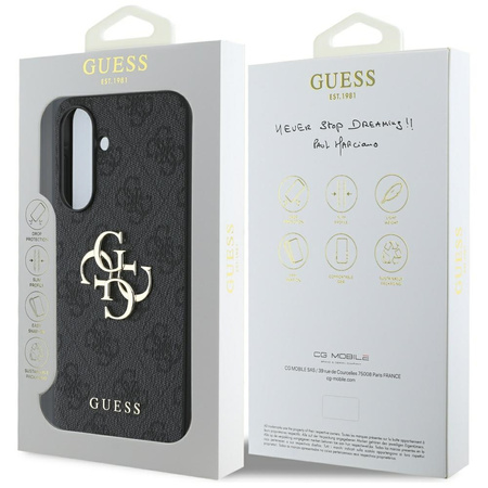 GUESS CASE POKROWIEC TPU DO SAMSUNG GALAXY A56 LOGO 4G ZASKAKUJĄCA OCHRONA