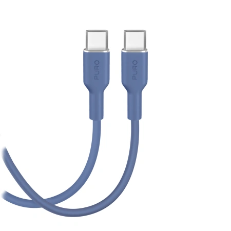 Kabel Puro ICON USB-C - USB-C 1,5m - niebieski