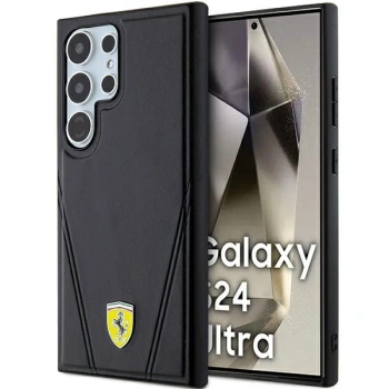 FERRARI HARDCASE HOT STAMP V LINES DO SAMSUNG S24 ULTRA S928 Z DO MAGSAFE