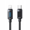 MCDODO KABEL USB-C LIGHTNING SZYBKIE ŁADOWANIE DO APPLE IPHONE 36W 1M LED
