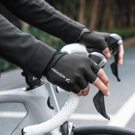 Rękawiczki rowerowe Wozinsky WRR-01M rozmiar M - czarne