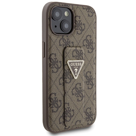 GUESS CASE DO IPHONE 15 14 13 6.1 HARDCASE GRIP STAND 4G Z TRIANGLE STRASS