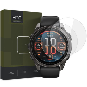 HOFI SZKŁO HARTOWANE DO GARMIN FENIX 8 47 MM ZESTAW 2 SZTUKI OCHRONA EKRANU