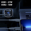 USAMS ŁADOWARKA SAMOCHODOWA C29 45W 2xUSB-A DO TELEFONÓW SZYBKIE ŁADOWANIE