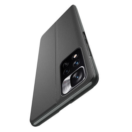 HURTEL ECO LEATHER VIEW CASE ETUI DO XIAOMI 11 PRO+ 5G Z KLAPKĄ I PODSTAWKĄ