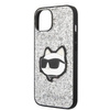 Karl Lagerfeld KLHCP14SG2CPS iPhone 14 6,1" srebrny/silver hardcase Glitter Choupette Patch