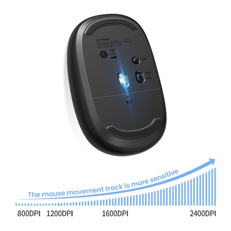 Myszka bezprzewodowa USB 2.4GHz Ugreen MU105 - niebieska