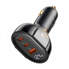MCDODO MOCNA SZYBKA ŁADOWARKA SAMOCHODOWA MIERNIK 3X USB USB-C 128W LED