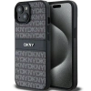 DKNY ETUI HARDCASE DO IPHONE 15 14 13 6.1 Z METALOWYM LOGO I MONO STRIPE