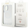 Etui Guess GUHMP12MHTRMS na iPhone 12 / iPhone 12 Pro - srebrne Metal Outline Magsafe