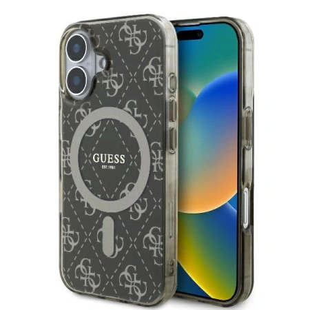 GUESS POKROWIEC HARDCASE DO IPHONE 16 6.1 DO MAGSAFE Z 4G BACKGROUND IML