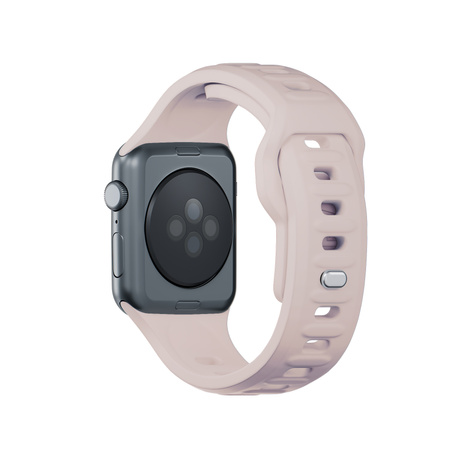 42/44/45/46/49 mm Latte (big) - 3mk Silicone Watch Strap for Apple