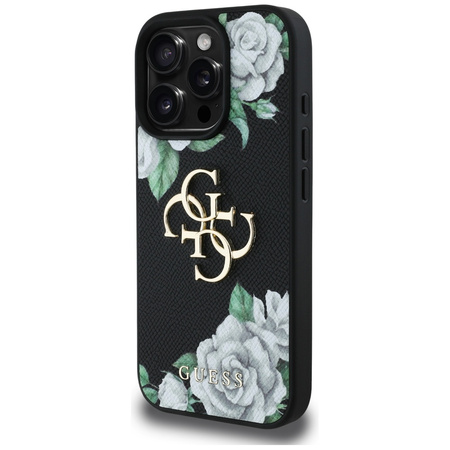 GUESS ETUI CASE DO IPHONE 16 PRO MAX POKROWIEC Z LOGO 4G GRINED ROSES