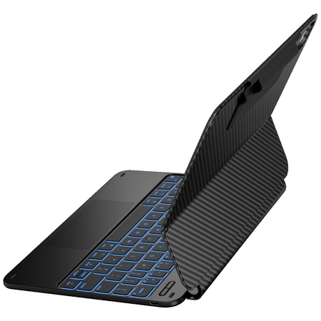 Etui Typecase Edge z klawiaturą do iPad Air 11" 2024/2025 włókno węglowe
