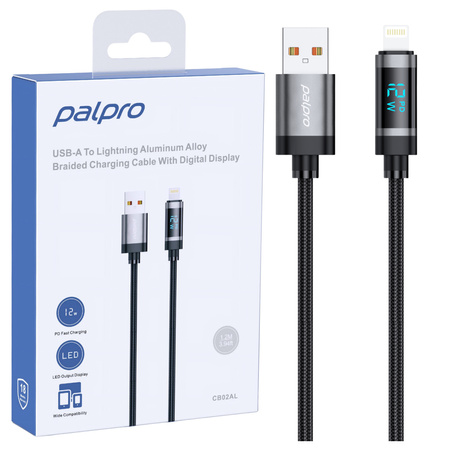 PALPRO KABEL USB-A LIGHTNING SZYBKIE ŁADOWANIE DO APPLE IPHONE 12 13 14 1M