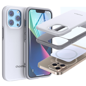 Choetech MFM Anti-drop etui pokrowiec iPhone 13 Pro Max biały (PC0114-MFM-WH)