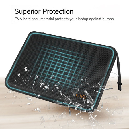 TECH-PROTECT HARDPOUCH LAPTOP 13-14 BLACK/ORANGE