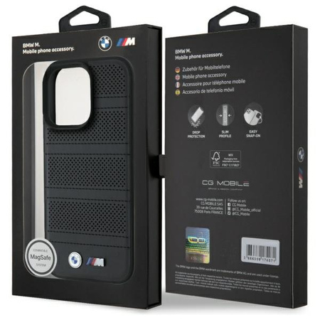 BMW ETUI HARDCASE DO IPHONE 16 PRO MAX 6.9 DO MAGSAFE PERFOROWANE SZYTE