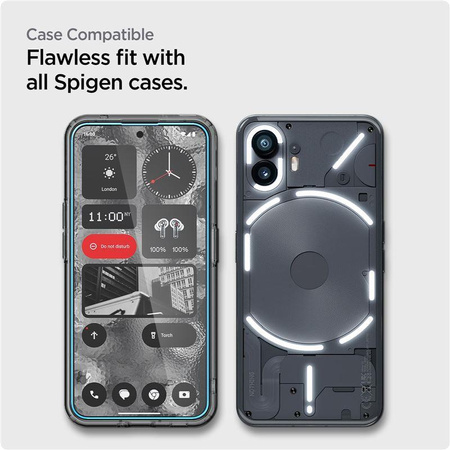 SZKŁO HARTOWANE SPIGEN ALM GLAS.TR 2-PACK NOTHING PHONE 2 CLEAR