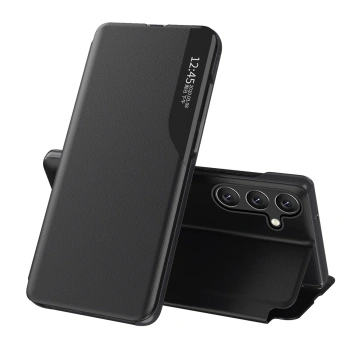 HURTEL ETUI DO SAMSUNG GALAXY S24 FE Z KLAPKĄ, STANDEM I EKOLOGICZNĄ SKÓRĄ