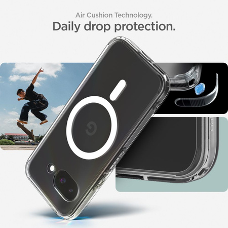 SPIGEN ULTRA HYBRID CASE DO GOOGLE PIXEL 9A DO MAGSAFE TRANSPARENTNY