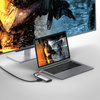 Baseus Metal Gleam Series multifunkcjonalny HUB USB 5w1 USB Typ C PD 100W HDMI szary (WKWG020013)