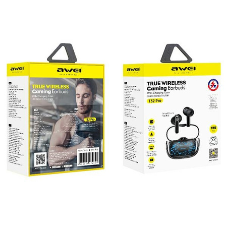 AWEI SŁUCHAWKI BLUETOOTH 5.3 T52 PRO2TWS+ DO TELEFONÓW Z STACJĄ DOKUJĄCĄ