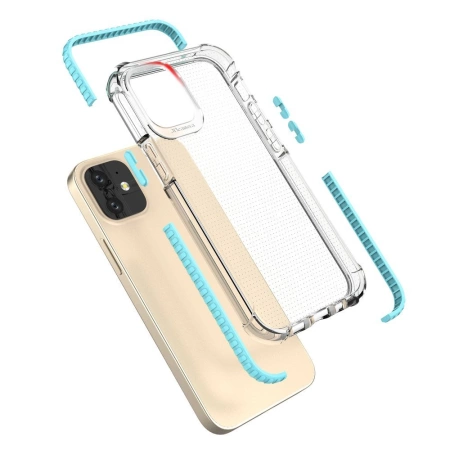HURTEL SPRING ARMOR PANCERNE ETUI ŻELOWE DO IPHONE 12 MINI Z KOLOROWĄ RAMKĄ