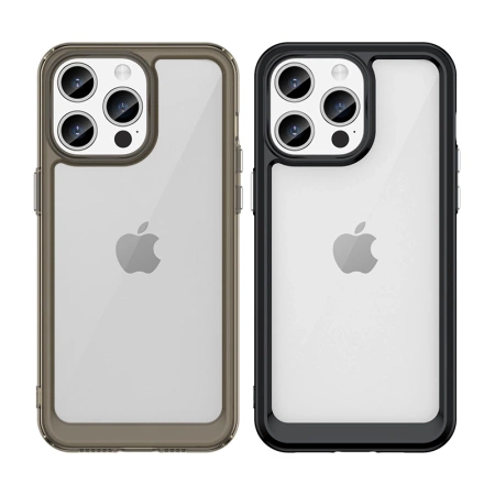 HURTEL ETUI WZMOCNIONE Z ELASTYCZNĄ RAMKĄ DO IPHONE 15 PRO MAX OUTER SPACE