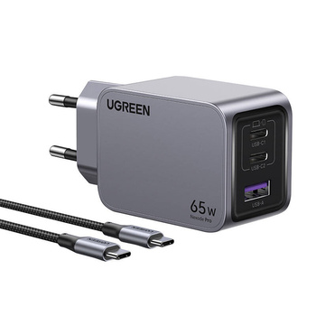 UGREEN ŁADOWARKA SIECIOWA 65W NEXODE PRO DO ANDROID IPHONE Z KABLEM 1.5M