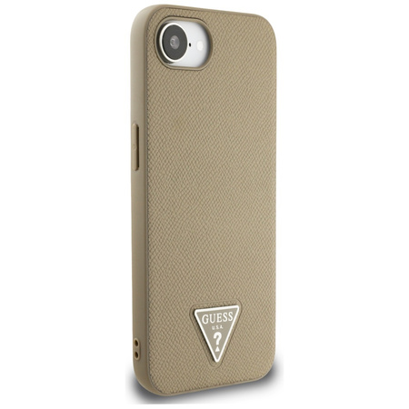 GUESS ETUI GRAINED TRIANGLE DO MAGSAFE DO IPHONE 16E Z WYSOKĄ OCHRONĄ