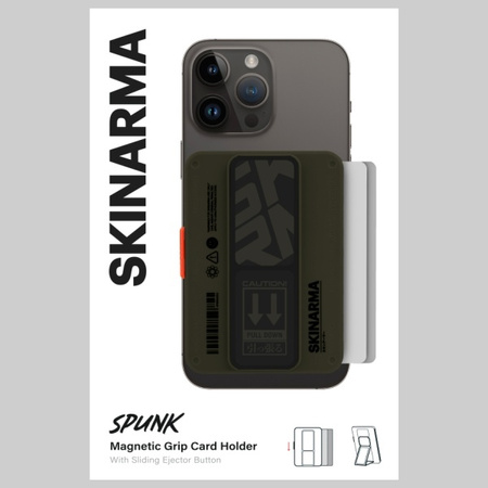 Portfel Skinarma Mirage Spunk Wallet Magnetic Grip Stand zielony