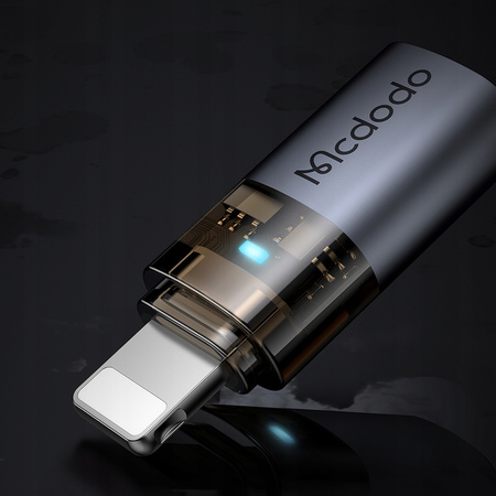 MCDODO ADAPTER PRZEJŚCIÓWKA USB-C USB TYP C DO LIGHTNING IPHONE 13 14 LED
