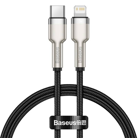 BASEUS KABEL USB-C DO DO LIGHTNING 20W DO IPHONE 12 13 14 0,25M SZYBKI