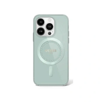 GUESS ETUI CASE DO IPHONE 16 PRO MAX 6.9 DO MAGSAFE HARDCASE Z RHINESTONES