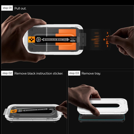 SZKŁO HARTOWANE SPIGEN GLAS.TR ”EZ FIT PRO” 2-PACK GALAXY S25 FE CLEAR