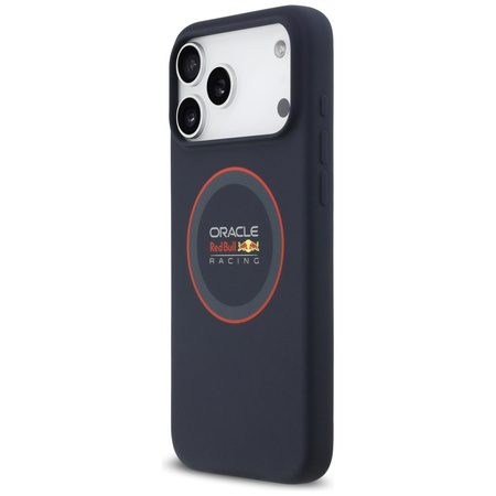 Etui Red Bull Silicone Red Ring MagSafe  do iPhone 17 Pro Max granatowy
