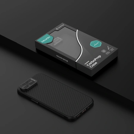 NILLKIN ETUI CARBOPROP MAGNETIC DO IPHONE 16E Z OSŁONĄ NA APARAT
