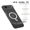 Etui Tech-Protect FlexAir MagSafe na iPhone 17 Air - przezroczysto-brokatowe
