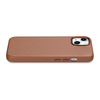iCarer Case Leather pokrowiec etui z naturalnej skóry do iPhone 14 Plus brązowy (kompatybilne z MagSafe)