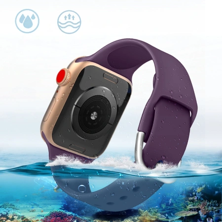 HURTEL OPASKA DO APPLE WATCH 9 8 7 6 5 4 3 2 SE PASEK SILIKONOWY 41 40 38MM